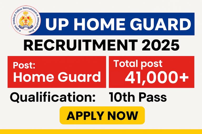 UP Home Guard Recruitment 2025 - Apply Online for 41000 Posts