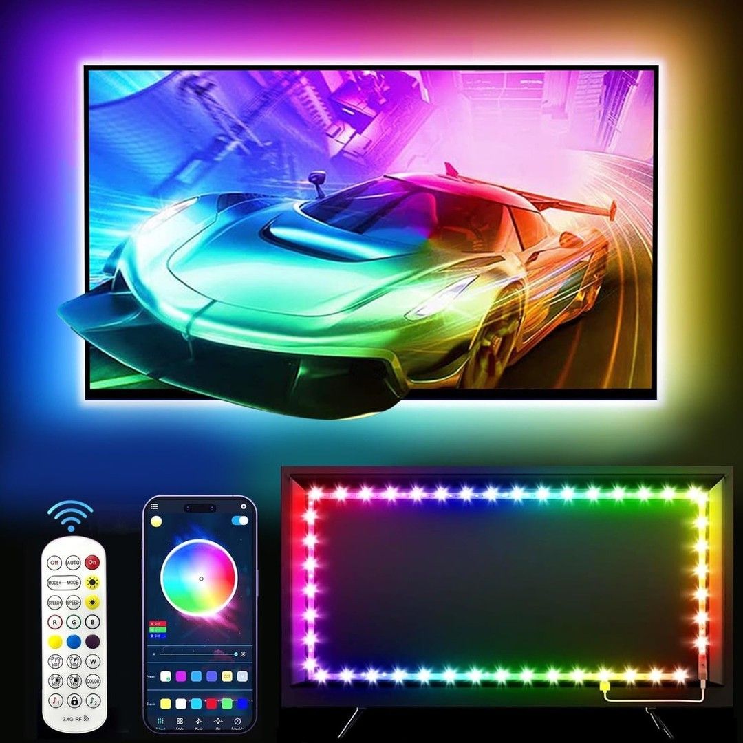 One94Store 5 Meter Smart RGB Neon LED Strip Lights with App Remote | Music Sync Rope Light for Room, Gaming, Party, Diwal...