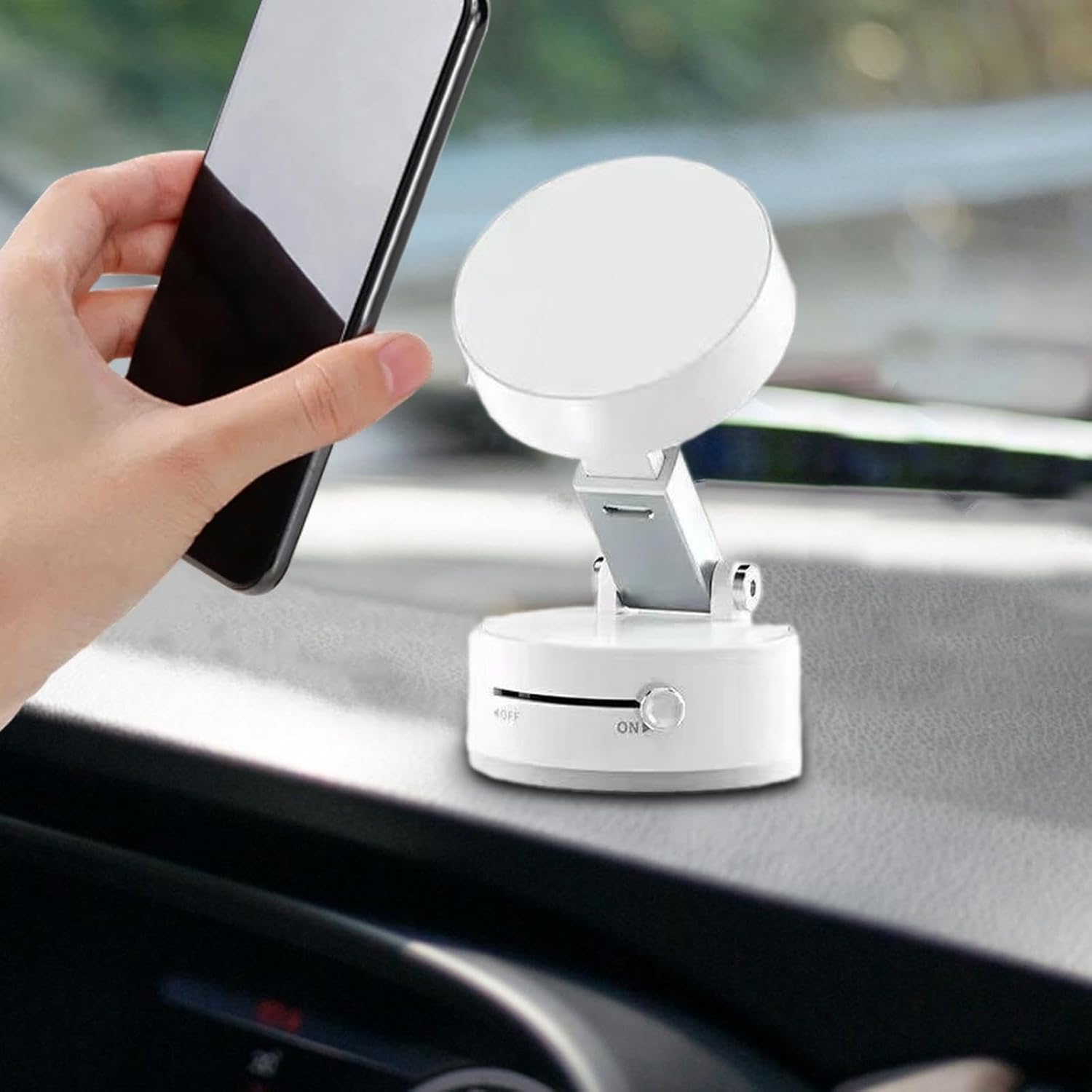 Magnetic Vacuum Suction Cup Phone Holder Gift Adjustable Angle for Home White|Cell Phones Accessories | Cell Phone Access...