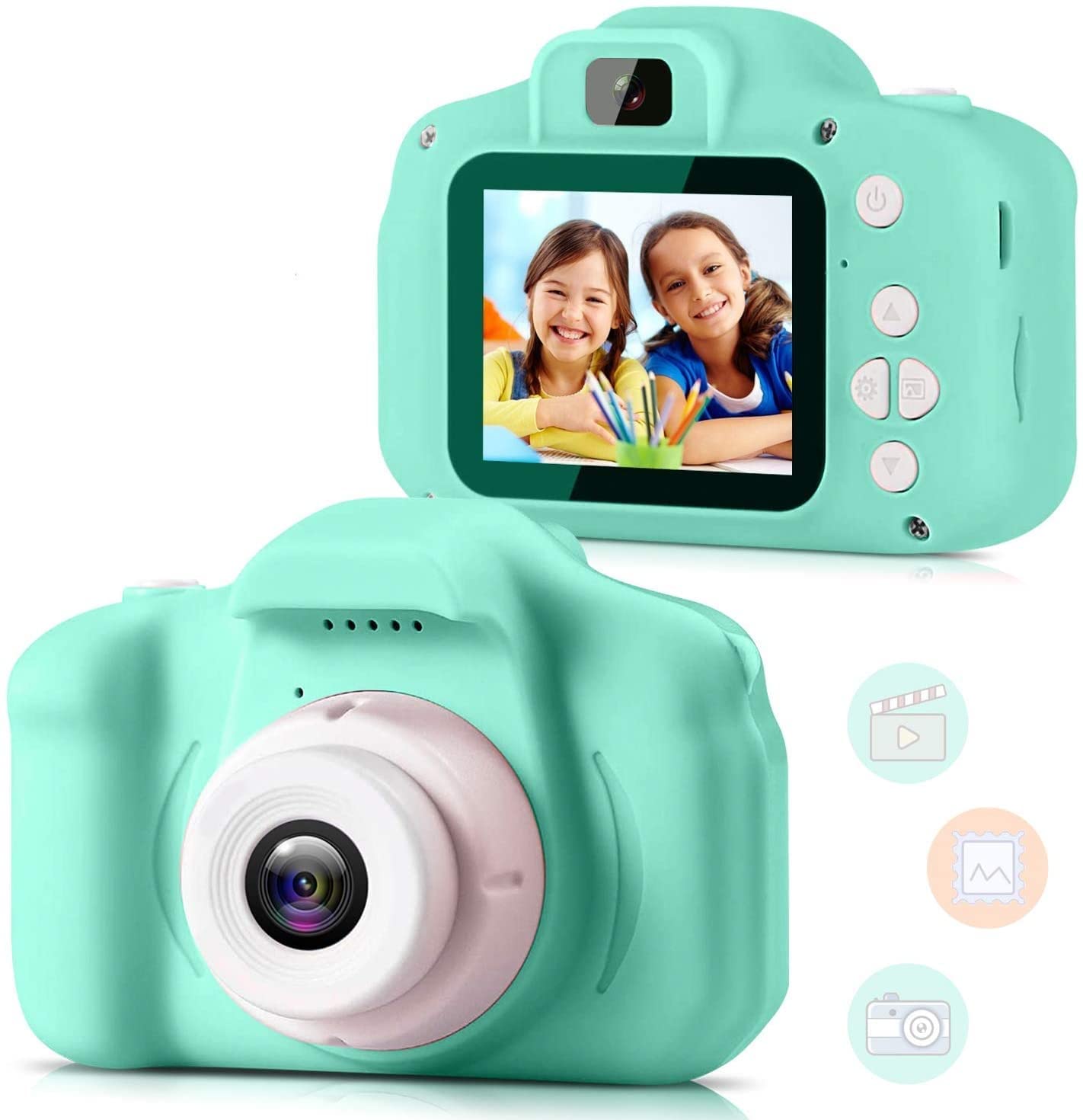 CADDLE TOES Instant Selfie Camera Toy for Kids | 13 MP 1080p HD Digital Video Recorder with Flash 32GB SD Card | Birthda...