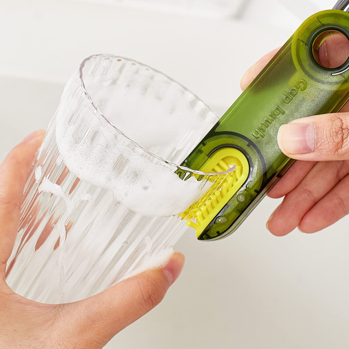 3 in 1 Multifunctional Cleaning Brush, Multipurpose Bottle Gap Corner Cleaner Brush Magic Water Bottle Cup Lid Detail Clea...
