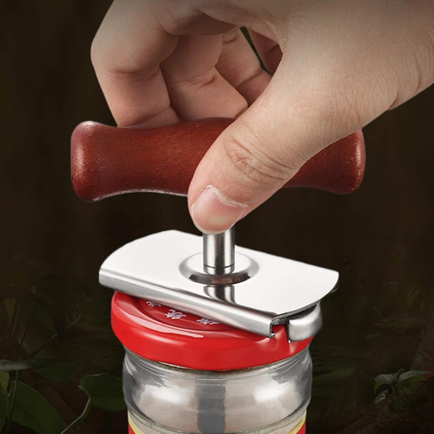 Stainless Steel Jar Opener Adjustable Bottle Opener for 0.9-3.94in Bottle Jar Lid