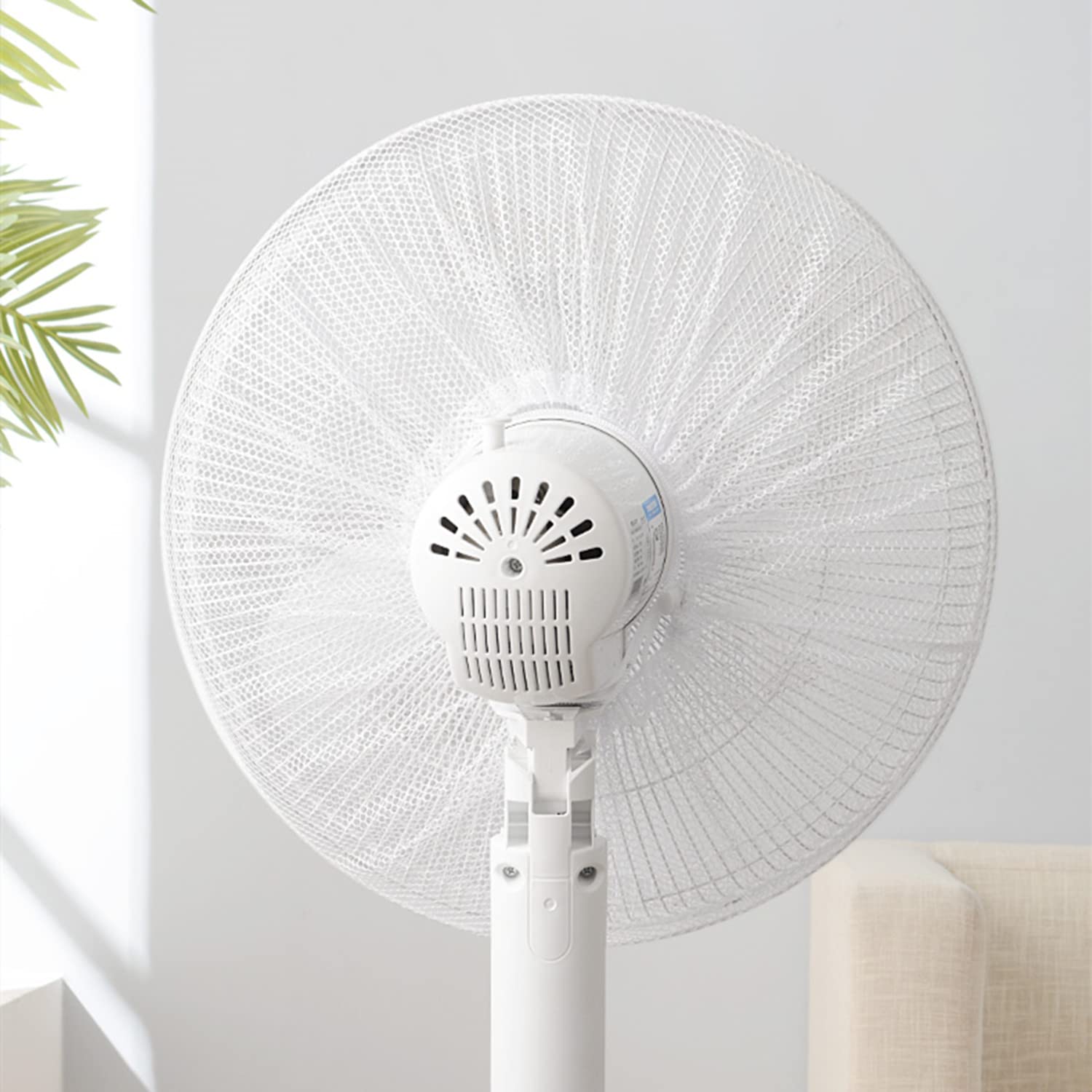 Pedestal Fan Cover,Washable Fans Dustproof Cover,Protect Kid Children Baby Finger Net Fan Mesh Covers,Summer Fan Safety Du...